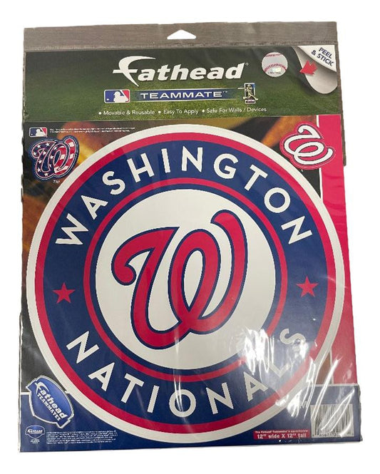 Washington Nationals Logo Teammate 12x12 Fathead decal for dry wall decor