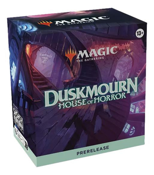 Magic The Gathering Duskmourn House of Horror Prerelease Box set with traditional foil play boosters