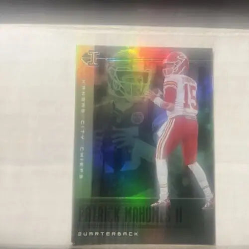 Patrick Mahomes 2019 Illusions Holofoil Football Card Kansas City Chiefs Super Bowl MVP