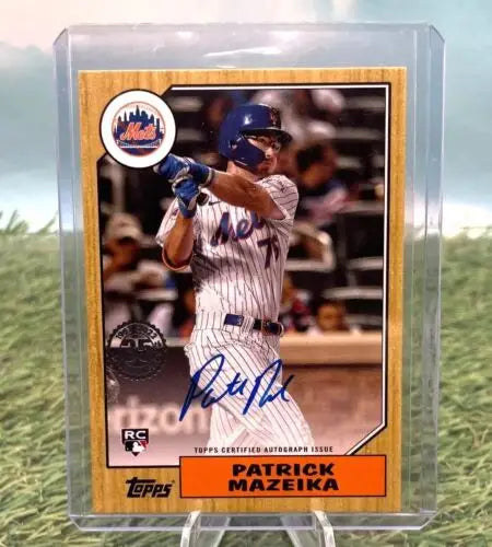 Patrick Mazeika autographed baseball card from 2022 Topps Update Mazeika Rookie Auto