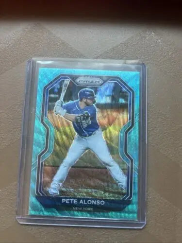 Pete Alonso Teal Wave Prizm 2021 Panini Prizm #171 New York Mets baseball card