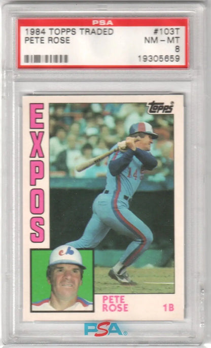 PSA-graded 1984 Topps Traded Expos player card available at Columbia Hobby with free shipping