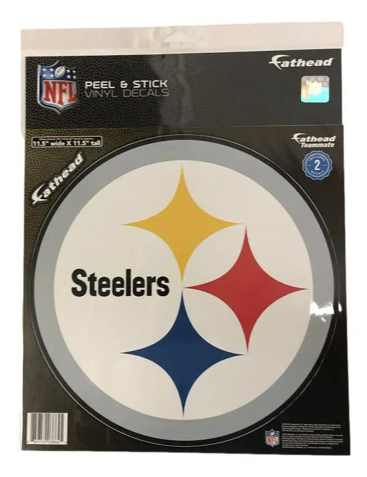 Pittsburgh Steelers Logo decal for peel-and-stick use on dry wall or sports trading cards