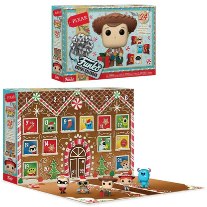 Pixar 2024 Edition Funko Pocket Pop Advent Calendar gingerbread house with character figurines