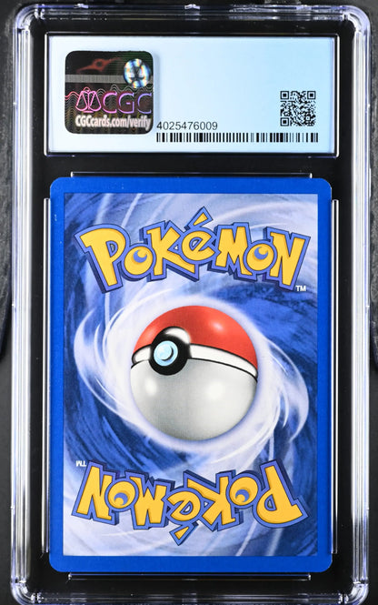 Graded Pokémon card in protective case featuring Brock’s Ninetales Gym Challenge 1st Edition