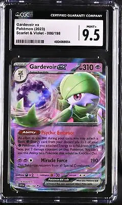 Graded Pokémon Gardevoir ex card English CGC 9.5 from Scarlet & Violet 2023