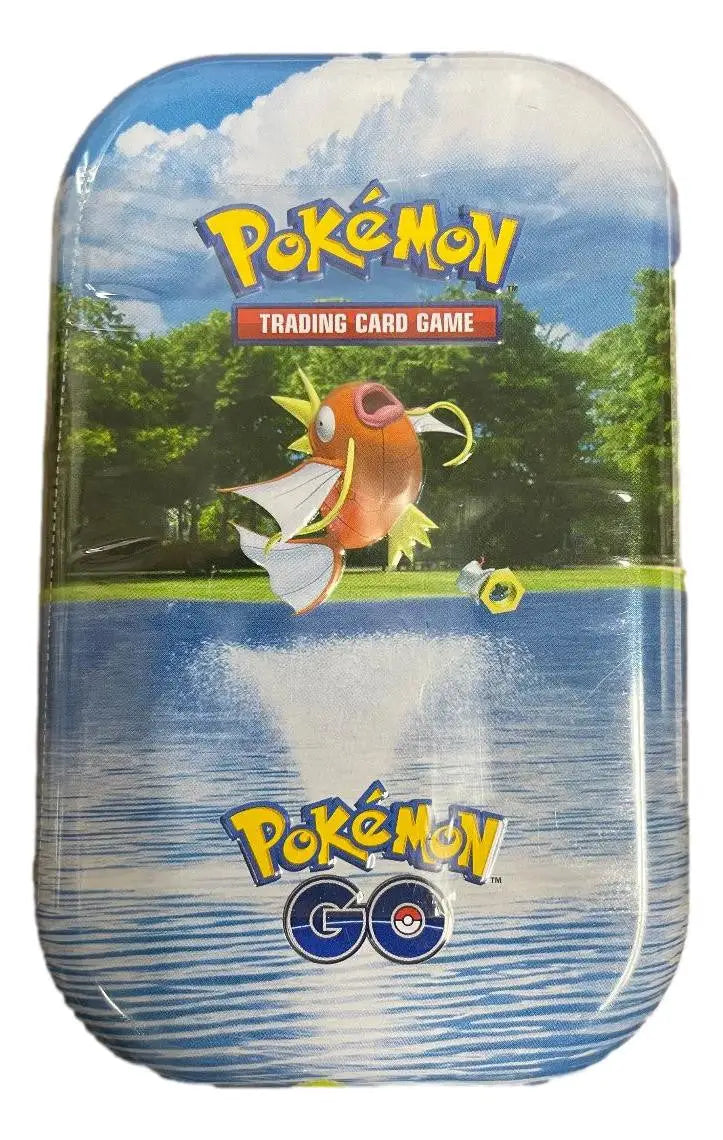 Pokémon TCG Mini Tin featuring Raticate artwork and Pokémon GO branding in Random Tin