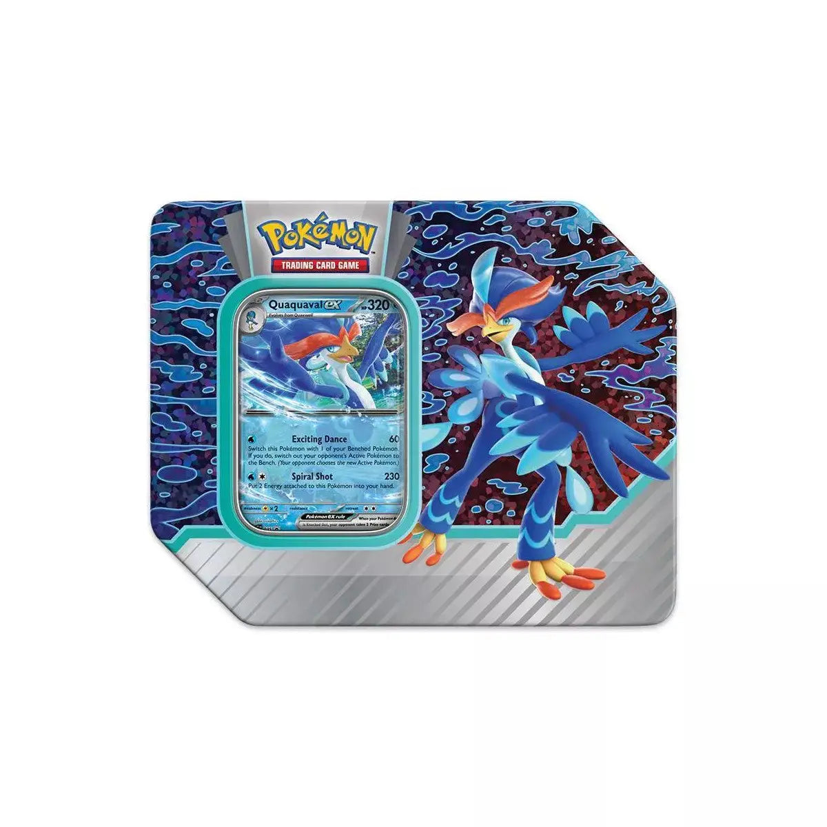 Pokemon Paldea Partners Tin with Gyarados artwork and trading card collector’s item