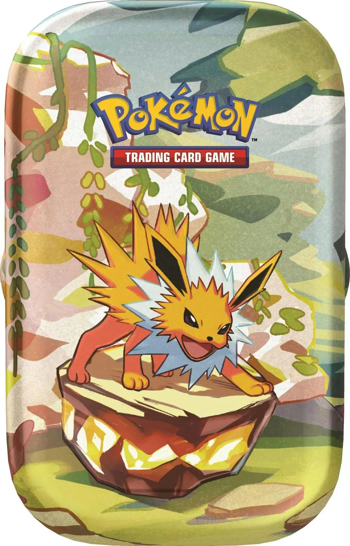 Pokémon TCG Scarlet & Violet Prismatic Evolutions Mini Tin with Jolteon design