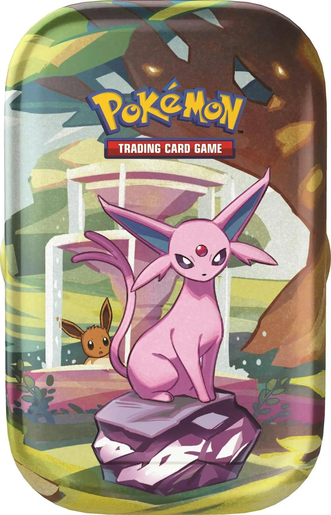 Pokémon TCG Scarlet & Violet Prismatic Evolutions Mini Tin with Espeon artwork