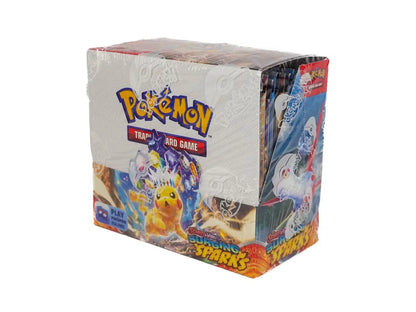 Sealed Pokémon Scarlet & Violet Surging Sparks Booster Box with ace spec cards artwork