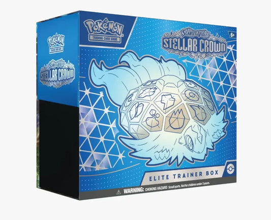 Pokemon TCG Scarlet & Violet Stellar Crown Elite Trainer Box with Eldegoss artwork