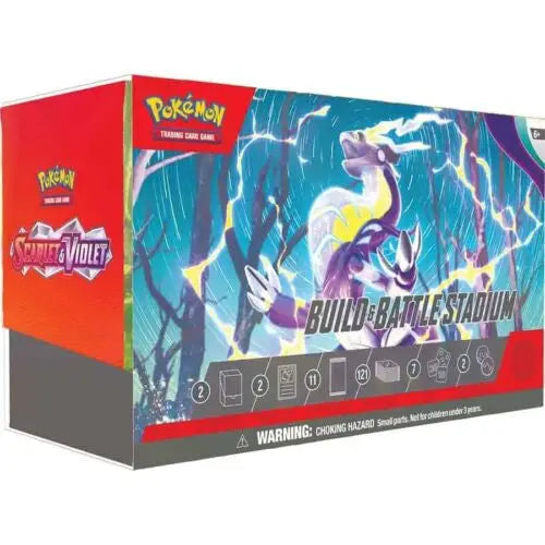 Purple dragon-like creature from Pokémon Sword & Shield in Scarlet & Violet Battle Stadium Box