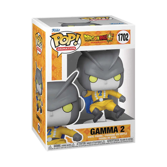 Funko Pop Animation Dragonball Super Gamma 2 figure in yellow armor fighting stance