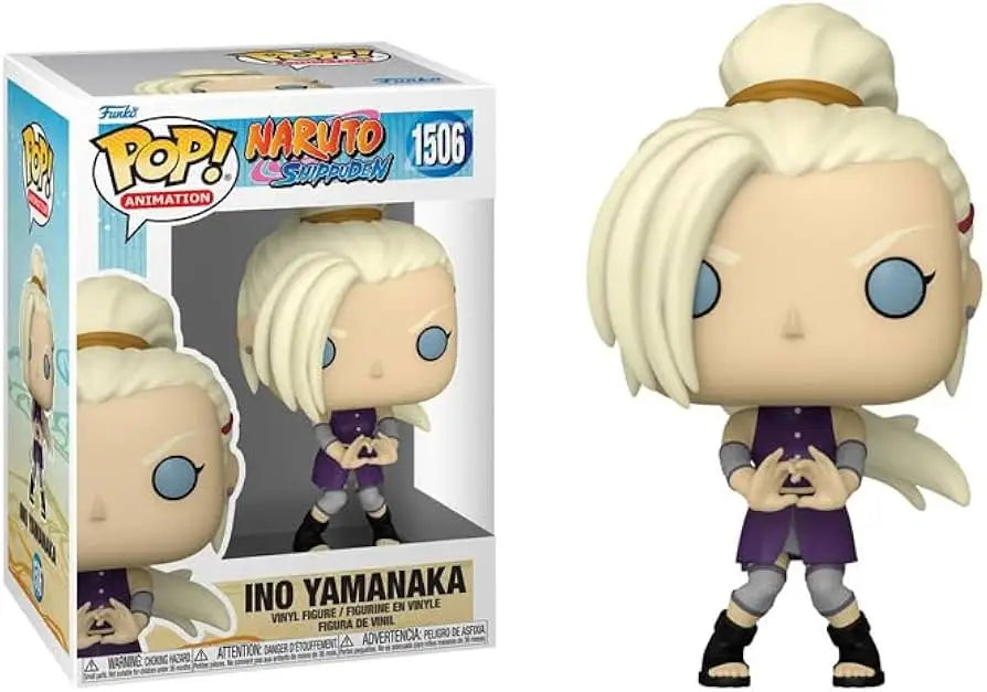 Blonde ninja Ino Yamanaka vinyl figure from Naruto Shippuden in purple clothing