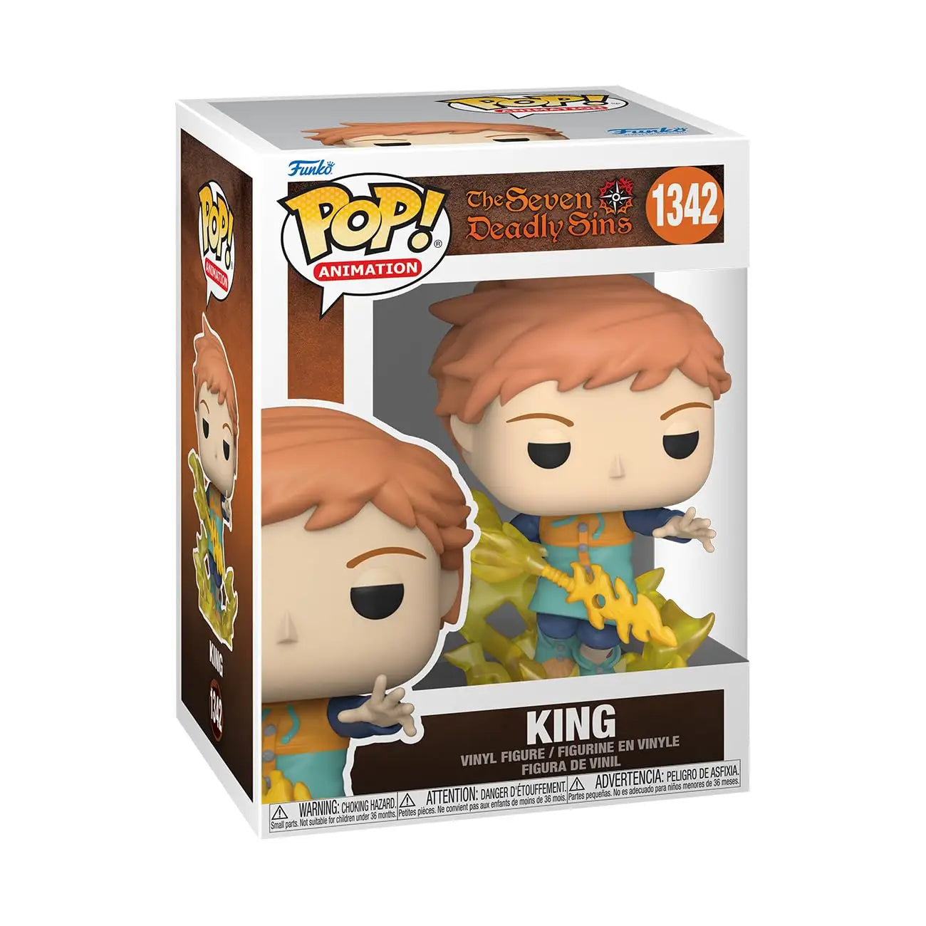 Funko Pop Seven Deadly Sins King Vinyl Figure in dynamic pose from The Owl House series