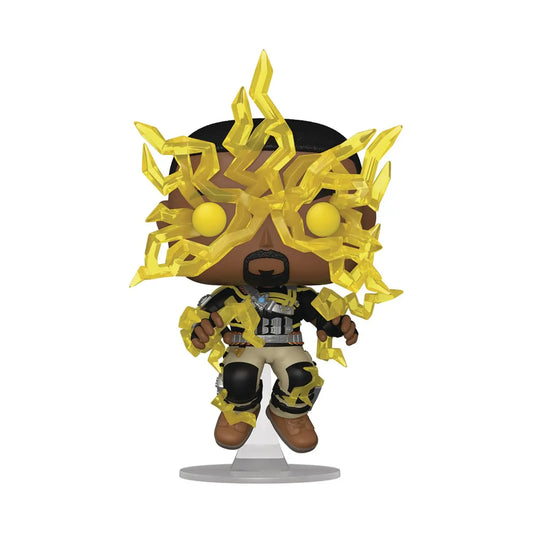 Funko Pop figure of Electro with golden energy effects from Spider-Man No Way Home