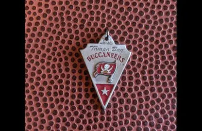 Retired Buccaneers Tampa Bay pewter pendant showcasing team spirit and style