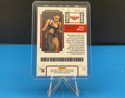 Rhea Ripley 2023 Chronicles WWE Contenders Bronze Parallel #102 wrestling card