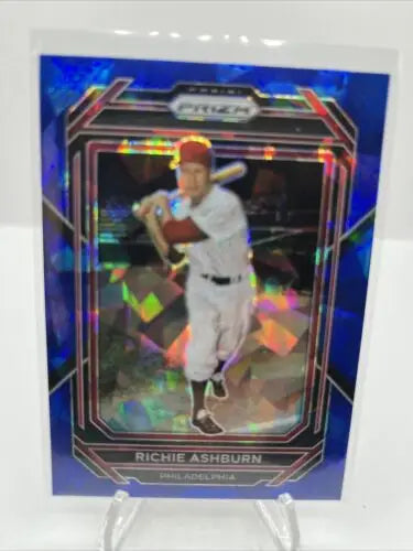 Richie Ashburn 2023 Panini Prizm Blue Ice Philadelphia Phillies baseball card