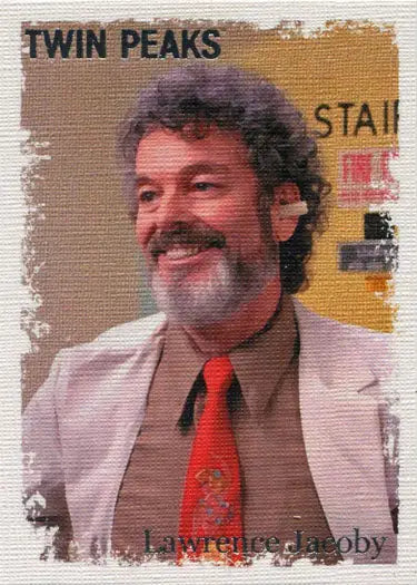 Smiling middle-aged man in a light suit jacket from Twin Peaks Original Stars trading cards