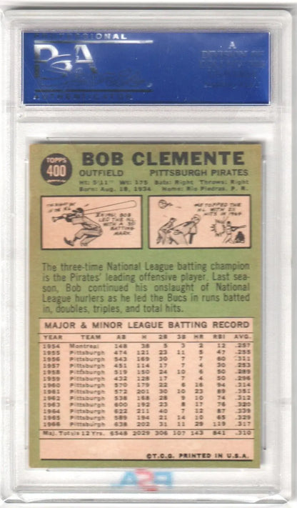 Bob Clemente Baseball card 1966 Topps #300 PSA 6 EX-MT single cards with free shipping