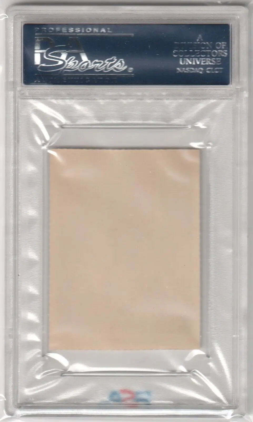 Clear plastic card holder with beige insert for ROY CAMPANELLA Dodgers single cards