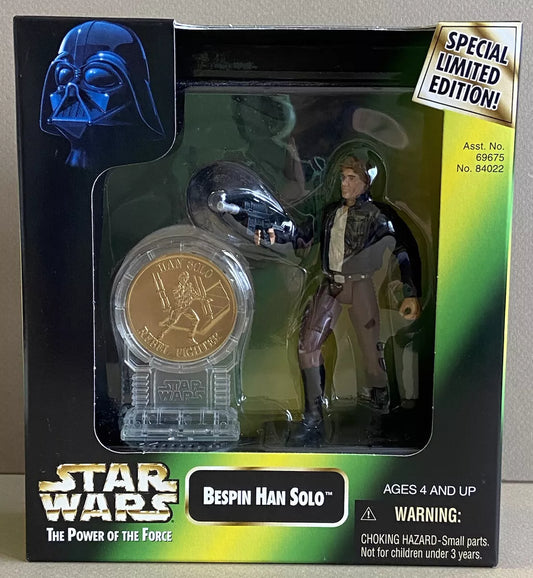Star Wars POTF Limited Edition Bespin Han Solo w/ Millennium Minted Coin
