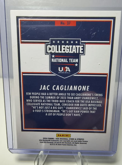 2024 Panini Stars and Stripes Jac Caglianone Red Silver Foil