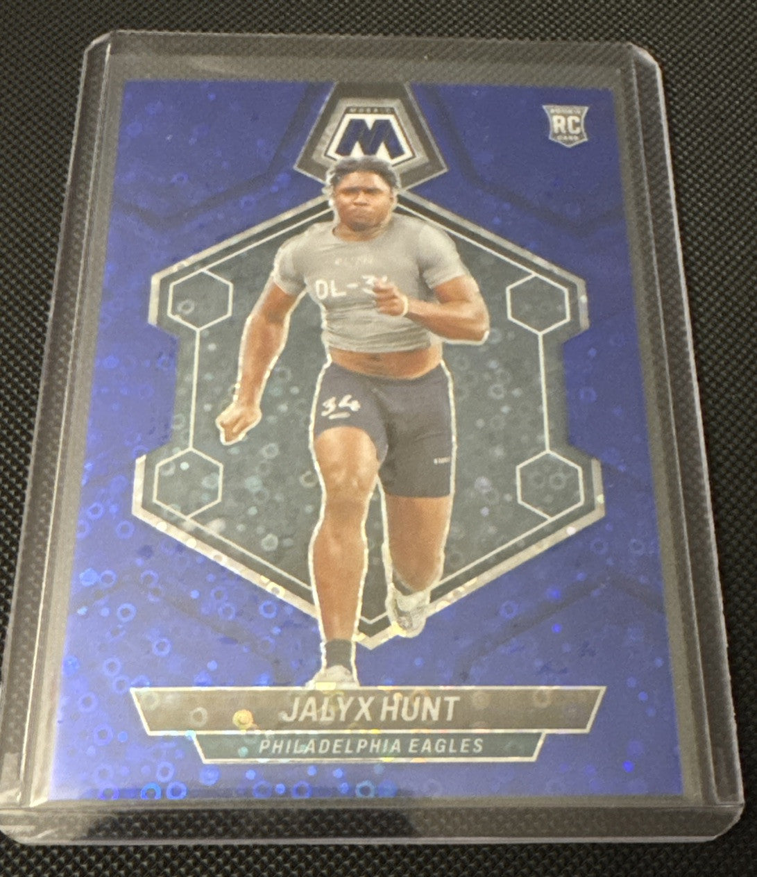 2024 Mosaic Eagles Rookie Blue Disco Card Lot /75, Hunt/Mitchell