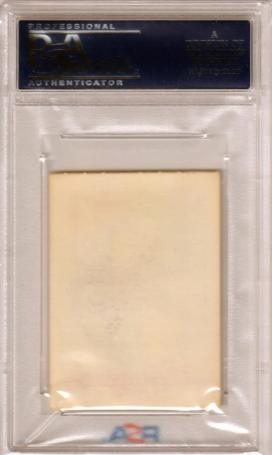 Clear plastic card holder for San Diego Chargers 1961 Topps Stickers PSA 8 NM-MT