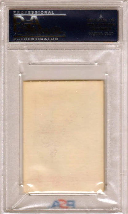 Clear plastic card holder for San Diego Chargers 1961 Topps Stickers PSA 8 NM-MT