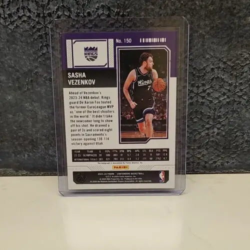 Sasha Vezenkov Contenders Playoff Ticket Kings Rookie Auto /99 basketball card