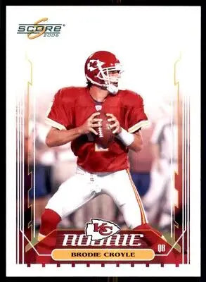 Brodie Croyle football card for Kansas City Chiefs, Score Rookie #382, text-align center