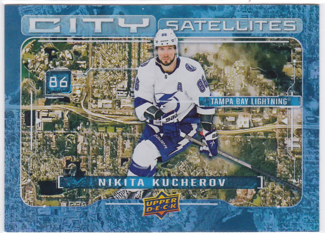 2024-25 Upper Deck #CS-9 Nikita Kucherov City Satellites Tampa Bay Lightning