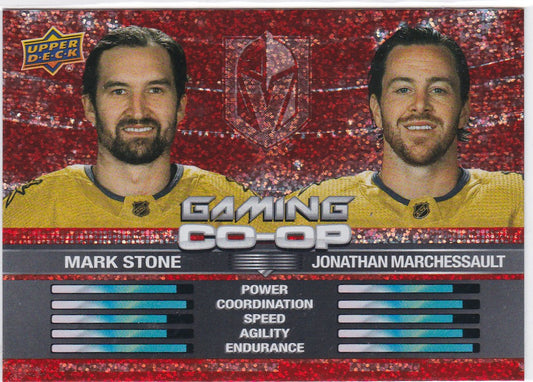 2024-25 Upper Deck #CGO-9 Mark Stone / Marchessault Gaming co-op Knights