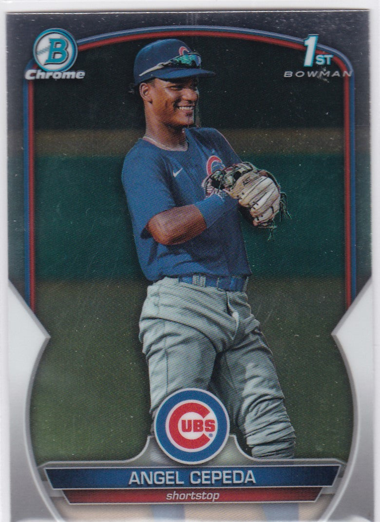 2023 Bowman Chrome #BCP-205 Angel Cepeda 1st Bowman Chicago Cubs