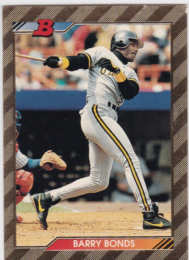 1992 Bowman Gold Foil Parallel #590 Barry Bonds Pittsburgh Pirates