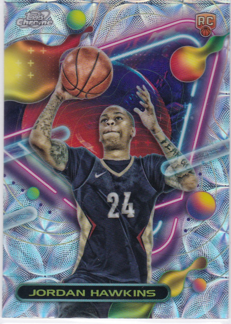 2023-24 Topps Chrome #163 Jordan Hawkins RC Nucleas New Orleans Pelicans