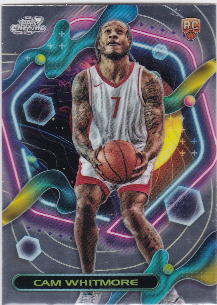 2023-24 Topps Chrome #168 Cam Whitmore RC Houston Rockets