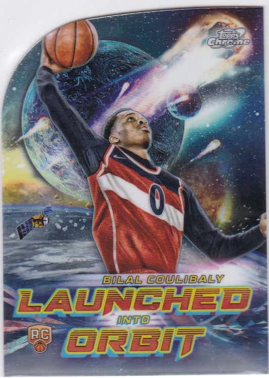 2023-24 Topps Chrome #LIO-7 Bilal Coulibaly Launched into Orbit RC Wizards