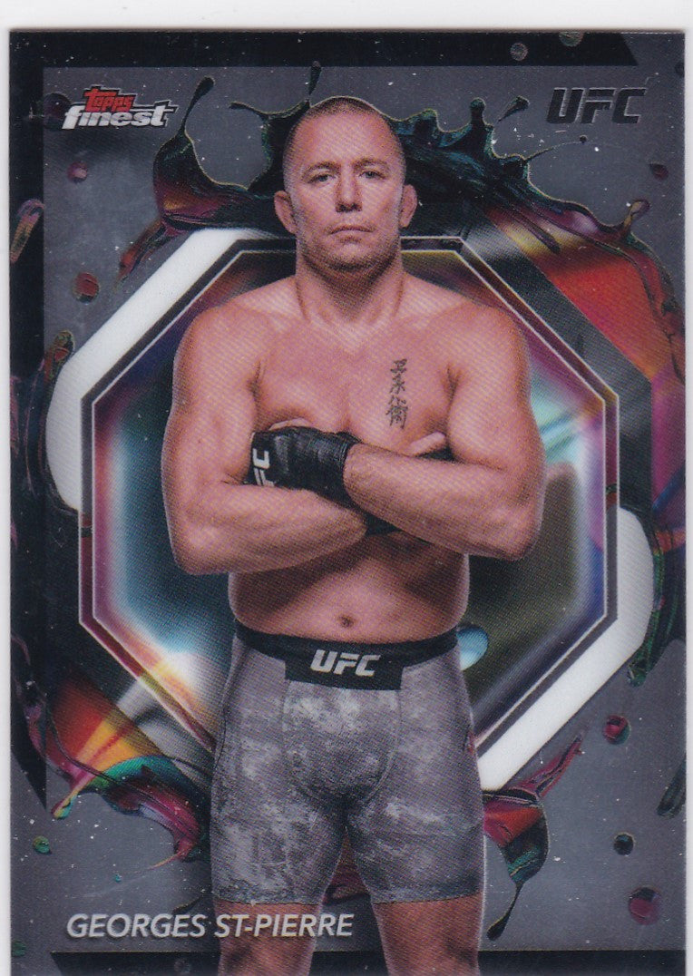 2024 Topps Finest #298 Georges St-Pierre RARE Middleweight