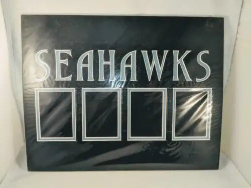 Seattle Seahawks photo collage frame featuring original gloss for displaying trading cards