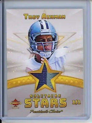 Solitaire Stars 2023 Choice Troy Aikman 1/1 Football Card collectible image