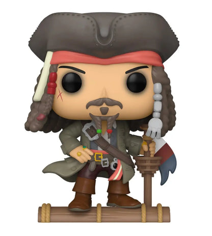 Funko Pop vinyl figure of Caribbean Jack Sparrow in a tricorn hat and sword