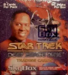 Factory sealed Star Trek: Deep Space Nine trading card pack featuring character portrait