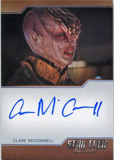 Autographed trading card of Clare McConnell as Dennas from Star Trek Discovery Season 2