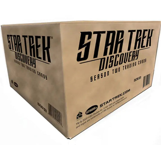 Cardboard box of Star Trek Discovery Season 2 with shipping details for full case