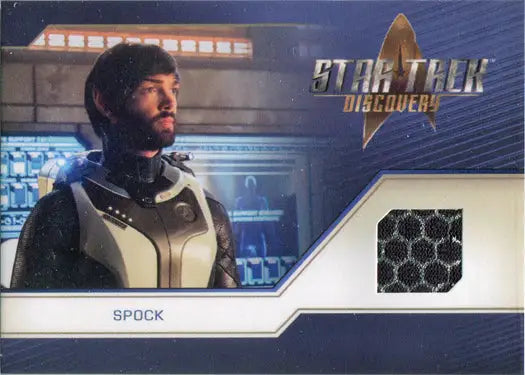 Relic costume card featuring Ethan Peck as Spock from Star Trek: Discovery Season 2