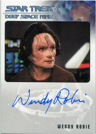 Autographed trading card of Wendy Robie as Ulani Belor from Star Trek DS9